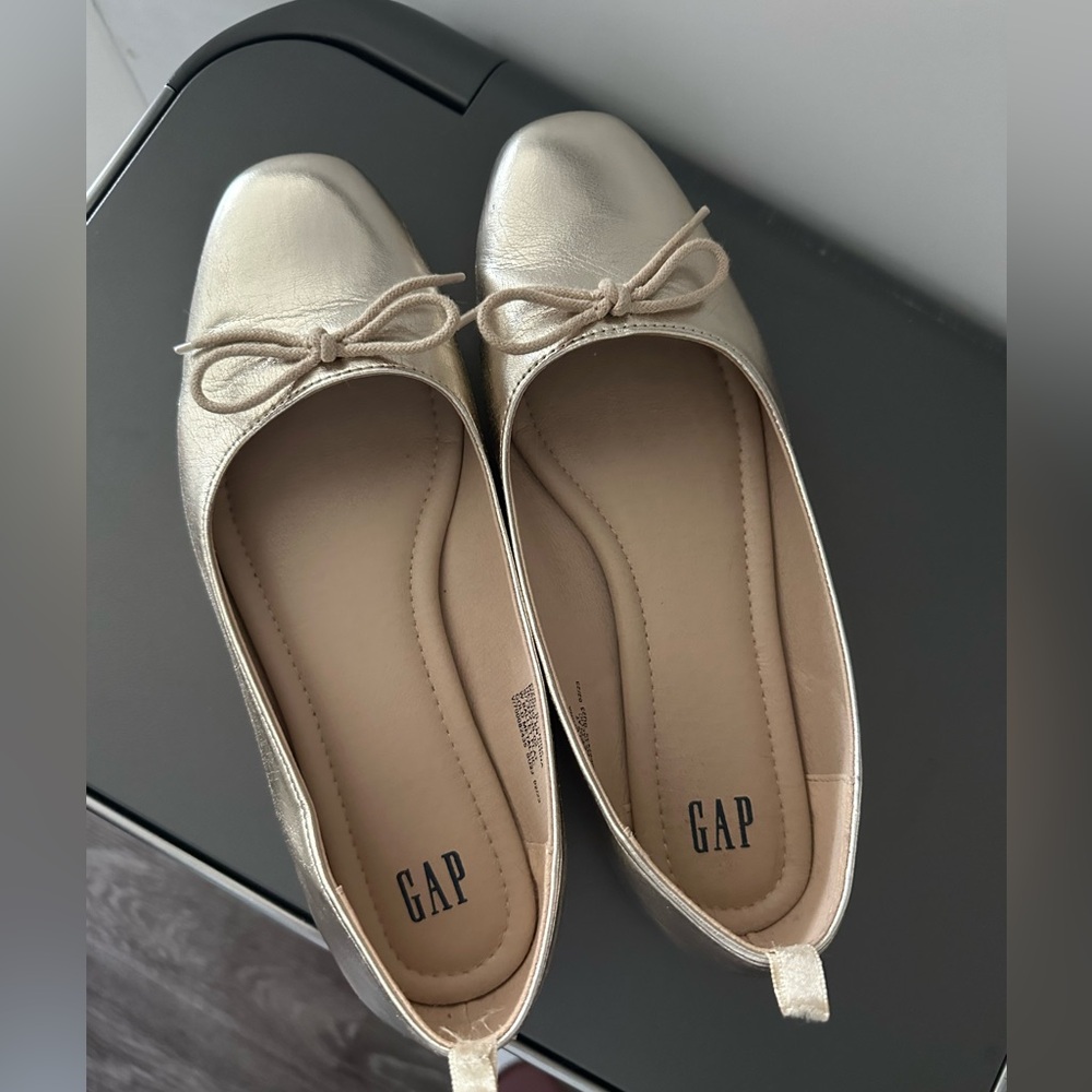 GAP gold ballet flats
